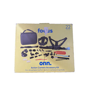 Focus 22 piece Action Camera Accessory Kit Compatible w/ Go Pro